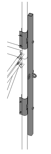 Fall protection holder application view two